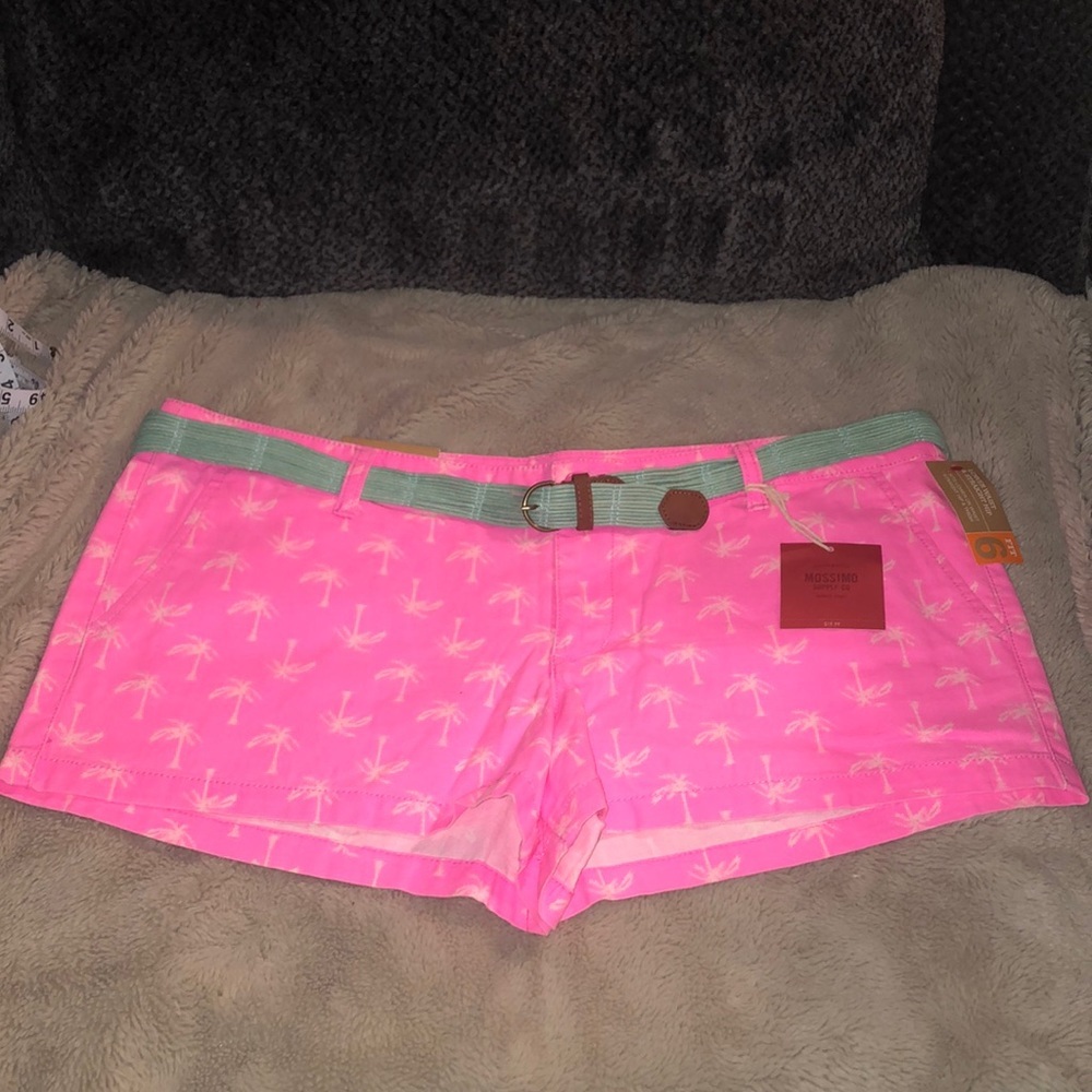 NWT Mossimo Canvas Palm Tree Shorts, size 17